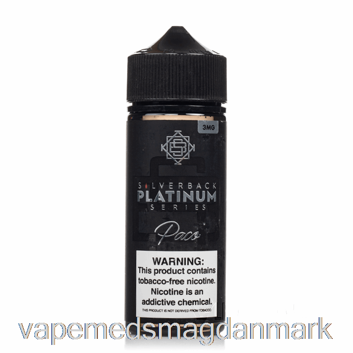Engangs Vape Danmark Paco - Silverback Platinum Serie - 120ml 0mg